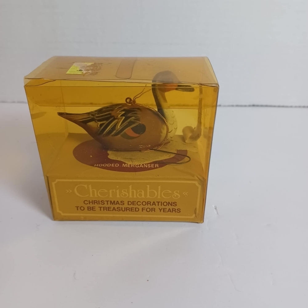 Vintage 1984 Bradford Cherishables “Hooded Merganser”The Duck Christmas Ornament